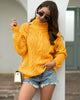 Winter Turtleneck Sweater Women Loose Elegant Warm Knitted Pullovers Solid Knitwear Jumper Tops Sueter Mujer