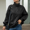 Winter Turtleneck Sweater Women Loose Elegant Warm Knitted Pullovers Solid Knitwear Jumper Tops Sueter Mujer