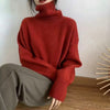 Winter Turtleneck Sweater Women Oversized Knitted Sweaters Casual Loose Pullover Ladies Korean Style Solid Jumper Knitwear Pull