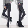 Winter Warm Jeans For Women Skinny Elastic Denim Pancil Pants Female Trousers Thicken black Plus Velvet insulated Jeans