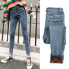Winter Warm Jeans Woman 2022 High Waist Casual Velvet Ladies Trousers Female Pantalon Denim jeans for Women Pants Plus size