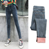 Winter Warm Jeans Woman 2022 High Waist Casual Velvet Ladies Trousers Female Pantalon Denim jeans for Women Pants Plus size