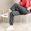 Winter Women Fleece Pants Thick Keep Warm Gym Sweatpants Casual Solid Elastic Waist Lace-up Loose Female Trousers Leggings