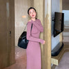 Winter Women Knitted Sweater  Long Sleeve Basic Solid Slim Midi Bodycon Dress