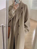 Winter Woolen Coat Women Thicken Long Jacket Casual Loose Windbreaker Outerwear Female Vintage Oversize Lapel Streetwear