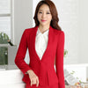 Winter new arrival female slim elegant long sleeve jacket  elegant purple Blazers women office formal plus size work coat