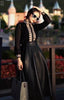 With Belt!  Women Autumn Spring Vintage Golden Embroidery Blouses And PU Long Elegant Skirts Suit Sets Clothing Set NS604