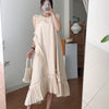 Woherb Summer  Casual Sleeveless Tank Maxi Dress Women  Ins Ruffle Patch Loose Vintage Dress Chic Robe Femme