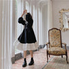 Woherb Sweet Lolita Dress Women Vintage Lace Bowknot High Waist Dresses Kawaii Japanese Girls Gothic Lolita Cosplay Loli 25928