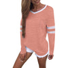 Fashion Women V Neck Long Sleeve Stripe Pocket Shirt 2022 Womens Tops camisa blusas mujer de moda Drop Shipping 7.JULY21
