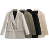 Woman 2023 Loose Double-breasted Blazer Suit Collar Button 5-Color Suit women's Jackets Suits Jacket Party Formal Wear