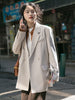 Woman 2023 Loose Double-breasted Blazer Suit Collar Button Solid Color Suit women's Jackets Suits Jacket Party Formal Wear