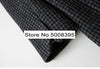 Woman Dark Grey Houndstooth Wool Blend Blazer Single Button Long Sleeves Suit
