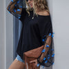 Woman Elegant Mesh Patchwork Blouse Long Sleeve Blouse Black Lace Transparent Butterfly Pullover Streetwear Shirts