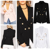 Woman Slim elegant Casual Short Tops Women's Clothing Double 2022 Solid Loose Womens Blazers