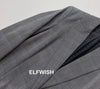 Woman Grey Checked Blazer Single Breasted Long Sleeved Suit 2023 New