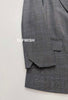 Woman Grey Checked Blazer Single Breasted Long Sleeved Suit 2023 New