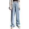 Woman High Waist Jeans Wide Leg Straight Pants Loose Comfortable Casual Denim Clothing Harem Pants