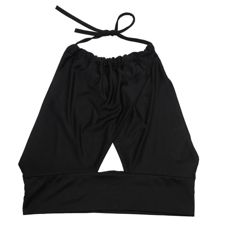 Woman Hot Fashion Halter Crop Top Wrapped Chest Camisole Sexy Strapless Bra Strap Vest Short Bandage Backless Tank Tops