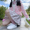 Woman Japanese Knit Kawaii Cardigans Love Heart Sweaters Harajuku Jk Lolita Pink Shirts Knitwear Autumn Cute Girls Fairy Clothes