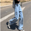 Woman Jeans High Waist Clothes Wide Leg Denim Clothing Blue Streetwear Vintage Quality 2022 Harajuku Straight Pants