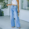 Woman Jeans High Waist Clothes Wide Leg Denim Clothing Blue Streetwear Vintage Quality 2022 Harajuku Straight Pants