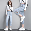 Woman Jeans Pants Elastic Waist Loose Cropped 2022 Spring Thin Straight High Waist Mickey Ankle Banded Pantalones Vaqueros Mujer