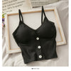 Woman Knitted Tank Top Women Strap Vest Sexy Female Knitting Crop Top Dropshipping