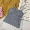 Woman Knitted Tank Top Women Strap Vest Sexy Female Knitting Crop Top Dropshipping
