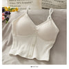 Woman Knitted Tank Top Women Strap Vest Sexy Female Knitting Crop Top Dropshipping