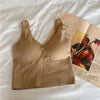 Woman Knitted Tank Top Women Strap Vest Sexy Female Knitting Crop Top Dropshipping