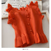 Woman Knitted Tank Top Women Strap Vest Sexy Female Knitting Crop Top Dropshipping