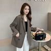 Woman Office Blazer Jacket for Women Retro Loose Mid-length Temperament Suit Coats Fried Street Suit Jacket 2022 Spring Autumn