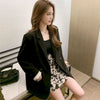 Woman Office Blazer Jacket for Women Retro Loose Mid-length Temperament Suit Coats Fried Street Suit Jacket 2022 Spring Autumn