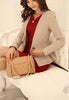 Woman  Autumn Solid Chiffon Splice Coat Female Spring Oversized V-neck Full Ruched Cardigan Slim Suit Lady Ruched Outerwear