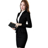 Woman Suit Skirt Jacket Ropa Oficina Mujer Elegant Full Sleeve Ruffle Pleated jackets and blazers 2 Pieces Work Office Suite