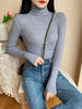Woman Sweaters 2023 Autumn Winter Tops Turtleneck Sweater Women Slim Pullover Jumper High Neck Knitted Sweater Pull Femme Hiver