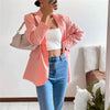 Woman Sweet Loose Candy Blazer 2022 Spring Casual Female Basic Long Sleeve Jackets Ladie Solid Oversized Outwear