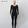 Woman Tight Bodysuit body femme sexy Overalls Night Club Rompers Party Playsuit Bodycon Macacao long Sleeve red Black Jumpsuit