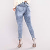 Woman's Jeans Stretch Skinny Ripped Hole Trousers Casual Slim Jeggings Ladies Pencil Pants Washed Denim Pants for Women