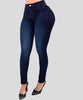 Womans High Waist Jeans Streetwear Casual Push Up Elasticity Slim Shaping Jeans Blue Denim Pants Clothes for Women 2022