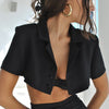 Women 2 Piece Set Single Breasted Short Sleeve Blazer Jacket Suit+High Waisted Mini Skirts 2023 Summer Nightclub Elegant Outfits