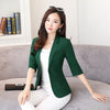 Women 2022 Spring Slim 3 Quarter Sleeve Small Suit Women  Blazer Jacket Single Button