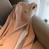 Women 2022 Office Wear Double Breasted Pink Blazer Coat Long Sleeve Pockets Female Outerwear Chic Tops