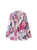 Women 2023 Autumn Casual printed Blazer Coat Vintage Long Sleeve Pockets Female Outerwear Chic