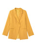 Women 2023 Autumn Casual Blazer Coat Vintage single buckle Long Sleeve pocket Female Outerwear Chic