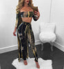 Women 3 Piece Clubwear Playsuit Bodycon Party Jumpsuit Romper Long Trousers Ladies Women Jumpsuits Clothing Rompers