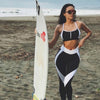 Women Activewear Black White Patchwork Sexy Leggings Leisure Fashion High Waist Leggings Pants Workout Women Leggings