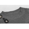 Women Asymmetrical Punk Pullover Retro Fairy Grunge Aesthetic Y2k Dark Knitted Oversized Harajuku Emo Sweater Women's Loose Tops