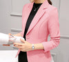Women Autumn 2022 Long Sleeve  Blazer Jacket Single Button